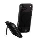 PanzerGlass CARE™ by ® Kickstand Case Smokey m. Sort MagSafe iPhone 18 Pro Max | 17 Pro Max