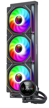 GameMax ICEBURG 360 DIGITAL BK Computerkølesystem Processor Alt-i-en væskekøler 12 cm Sort 1 stk