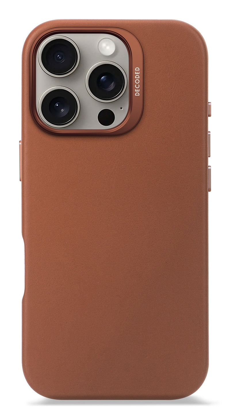 Decoded Leather Case mobiltelefon etui 16 cm (6.3") Cover Brun