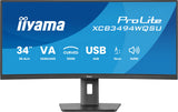 iiyama ProLite XCB3494WQSU-B1 computerskærm 86,4 cm (34") 3440 x 1440 pixel UltraWide Quad HD LED Sort