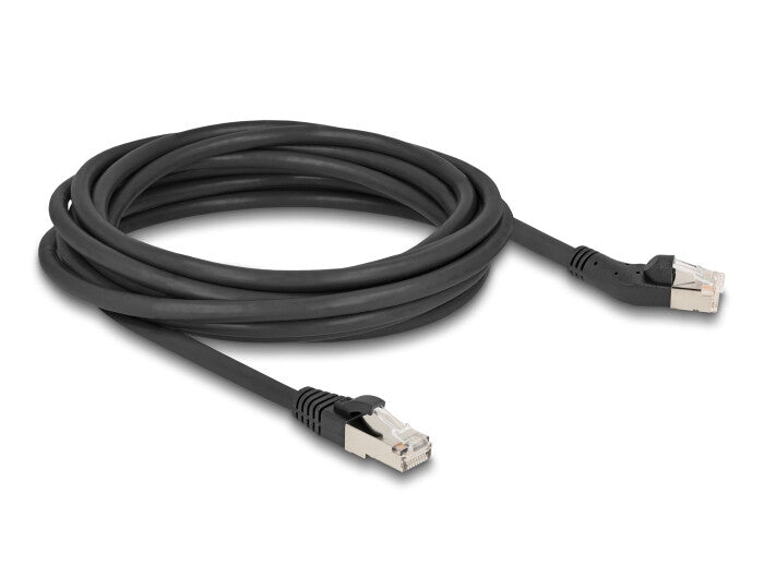 DeLOCK 80625 netværkskabel Sort 5 m Cat6a S/FTP (S-STP)