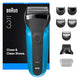 Braun Series 3 310BT Folie shaver Trimmer Sort, Blå