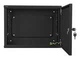 Lanberg WAF1-5203-04-00B stativ 4U Vægmonteret stativ Sort
