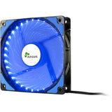 Inter-Tech L-12025 Computerkabinet Ventilator 12 cm Sort, Blå
