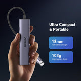 Ugreen 60554 dockingstation Ledningsført USB 3.2 Gen 1 (3.1 Gen 1) Type-C Grå