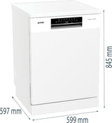 Gorenje GS642E90W Fritstående 13 kuverter