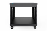 Digitus DN-48000 stativ 8U Fritstående reol Sort