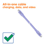 CLUB3D CAC-3004 USB-kabel USB4 Gen 2x2 2 m USB C 20 Gbit/sek. 240 W Lilla