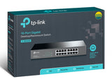 TP-Link TL-SG1016D netværksswitch Ikke administreret L2 Gigabit Ethernet (10/100/1000) Sort
