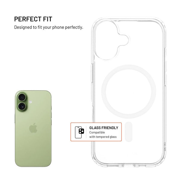 FIXED MagPure mobiltelefon etui 16 cm (6.3") Cover Transparent