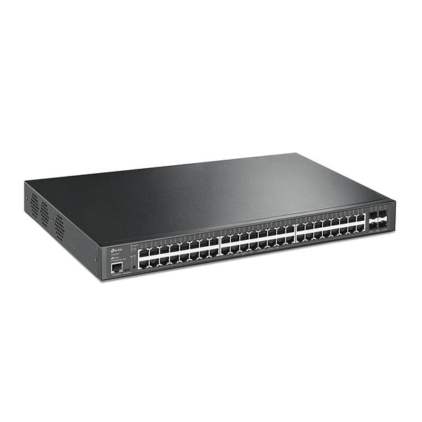 TP-Link JetStream TL-SG3452XP netværksswitch Administreret L2+ Gigabit Ethernet (10/100/1000) Strøm over Ethernet (PoE) 1U Sort