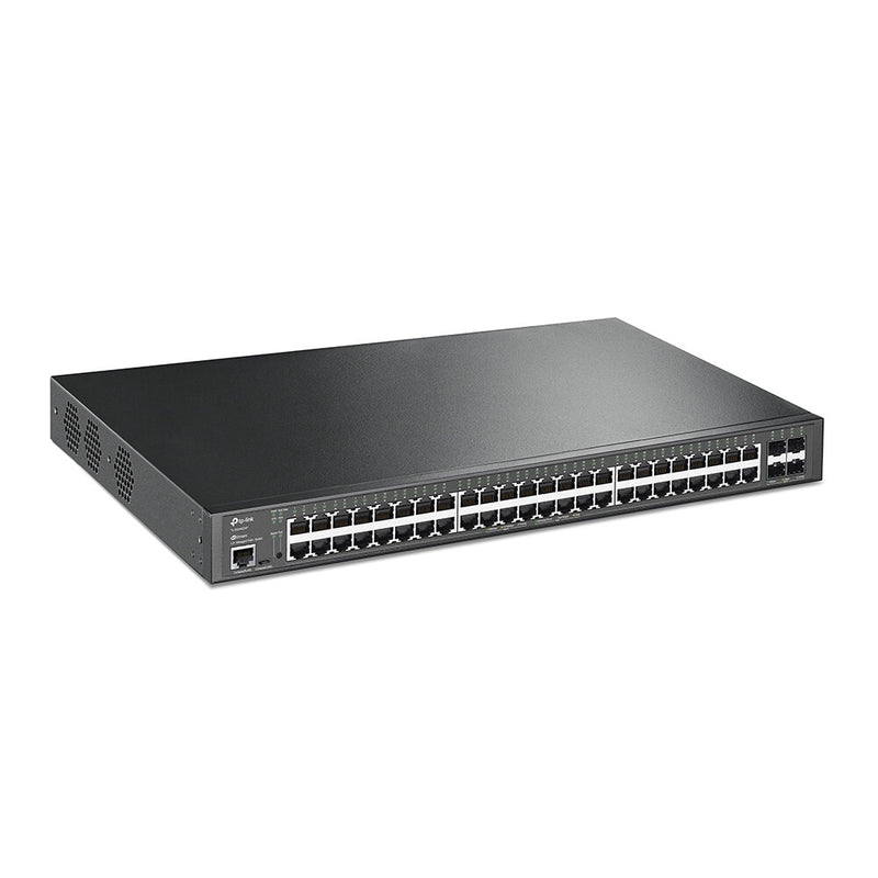 TP-Link JetStream TL-SG3452XP netværksswitch Administreret L2+ Gigabit Ethernet (10/100/1000) Strøm over Ethernet (PoE) 1U Sort