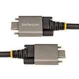 StarTech.com USB31CCSLKV1M USB-kabel USB 3.2 Gen 2 (3.1 Gen 2) 1 m USB C 10 Gbit/sek. 100 W Sort, Grå