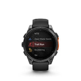 Garmin Fenix 8 3,56 cm (1.4") AMOLED 47 mm Digital 454 x 454 pixel Berøringsskærm Sort Wi-Fi GPS (satellit)