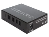 DeLOCK Media Converter 1000Base-T to SFP netværksomformer til medie 1000 Mbit/s Sort