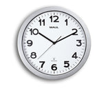 MAUL 9053595 Væg- og bordur Kvartsur Cirkel Sølv, Hvid