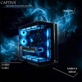 CAPTIVA Highend Gaming R89-083 AMD Ryzen™ 7 9800X3D 32 GB DDR5-SDRAM 2 TB SSD NVIDIA GeForce RTX 5080 Windows 11 Home Midi Tower PC Væskekølesystem Sort