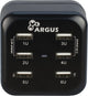 Inter-Tech Argus LS-6US USB Universel Sort Vekselstrøm Indendørs