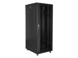Lanberg FF01-6832-12B stativ 32U Fritstående reol Sort