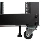 StarTech.com 4POSTRACK12U stativ 12U Fritstående reol Sort