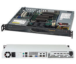 Supermicro SuperChassis 512F-350B1 Stativ Sort 350 W