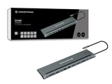 Conceptronic DONN17G dockingstation Ledningsført USB 3.2 Gen 1 (3.1 Gen 1) Type-C Grå