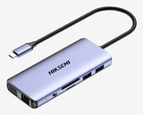 Hiksemi HS-HUB-DS11 interface hub USB Type-C Grå