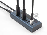 DeLOCK 64288 interface hub USB 3.2 Gen 1 (3.1 Gen 1) Type-C 10000 Mbit/s Blå