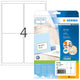 HERMA 4503 adresse- og postetiket Hvid