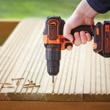 Black & Decker BDCHD18K-QW bor 1400 rpm Nøglefri Sort, Orange