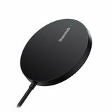 Baseus CCJJ040001 oplader til mobil enhed Hovedtelefoner, Mobiltelefon, Smartphone Sort USB Trådløs opladning Indendørs