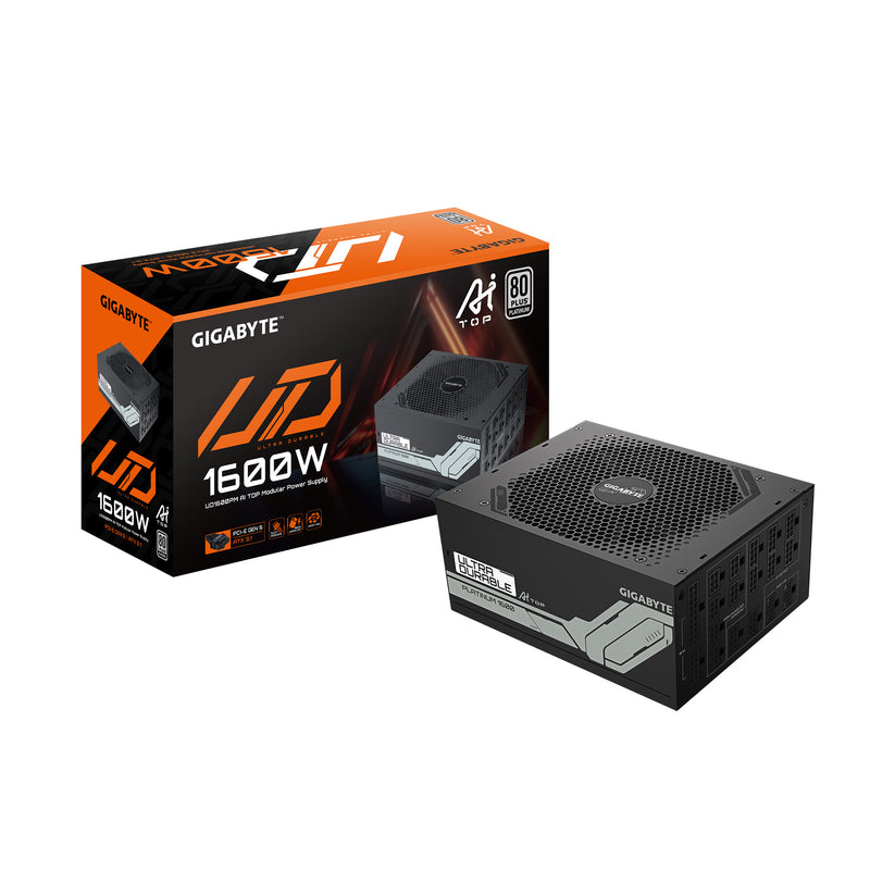 GIGABYTE UD1600PM PG5 AI TOP enhed til strømforsyning 1600 W 20+4 pin ATX ATX Sort