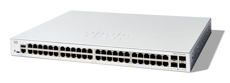 Cisco C1200-48T-4G netværksswitch Administreret L2/L3 Gigabit Ethernet (10/100/1000) Hvid