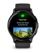 Garmin Venu 3 3,56 cm (1.4") AMOLED 45 mm Digital 454 x 454 pixel Berøringsskærm Sort Wi-Fi GPS (satellit)