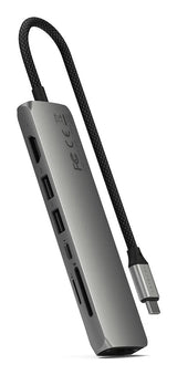 Satechi ST-P7SM interface hub USB Type-C 10000 Mbit/s Grå