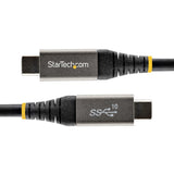 StarTech.com USB31CCV1M USB-kabel USB 3.2 Gen 2 (3.1 Gen 2) 1 m USB C 10 Gbit/sek. 100 W Sort, Grå