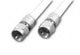 Preisner FPK430 koaxial kabel 0,43 m F Hvid