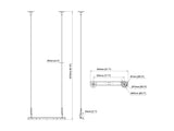 Multibrackets 1539 skærmbeslag til skiltning 165,1 cm (65") Sort
