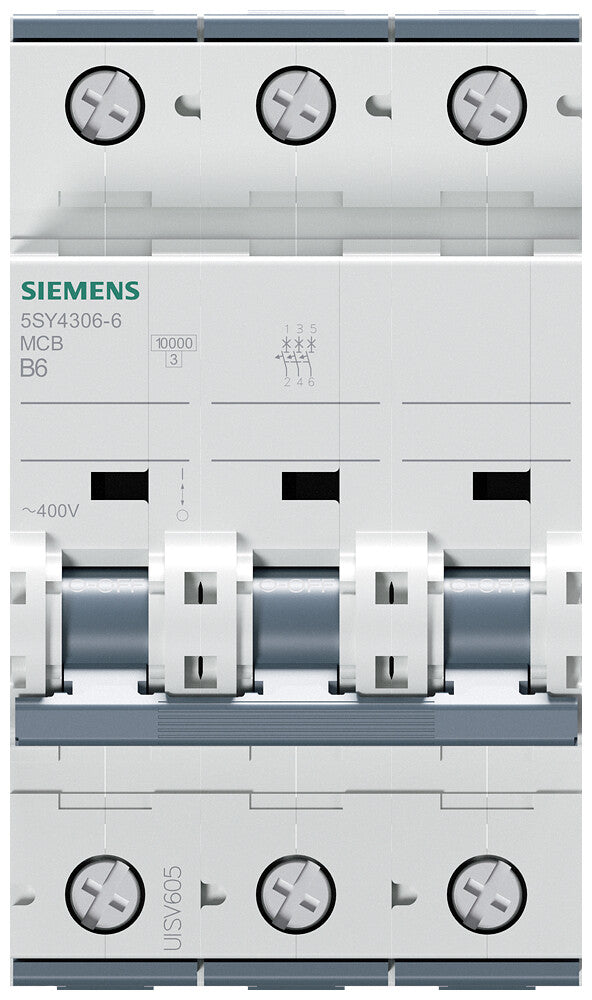 Siemens 5SY4306-6 kredsløbsafbryder Miniature strømafbryder 3