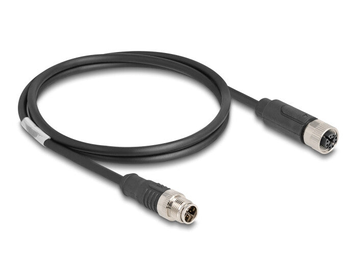 DeLOCK 80860 netværkskabel Sort 1 m Cat5e S/FTP (S-STP)