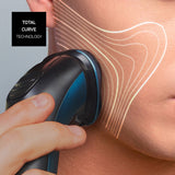 Taurus 3 Side Shave IPX7 Rotations shaver Trimmer Sort, Blå