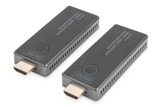 Digitus DS-55323 AV forlænger AV sender & modtager Sort, Sølv