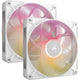 Corsair iCUE LINK RX140 MAX RGB Computerkabinet Ventilator 14 cm Hvid 2 stk