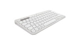 Logitech 920-012204 tastatur Mus inkluderet Universel RF trådløs + Bluetooth QWERTZ Tysk Hvid