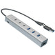 i-tec CAHUBMETAL7 interface hub USB 3.2 Gen 1 (3.1 Gen 1) Type-A + Type-C 5 Mbit/s Grå