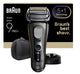 Braun Series 9 Pro+ 9615S Folie shaver Trimmer Sort, Grå
