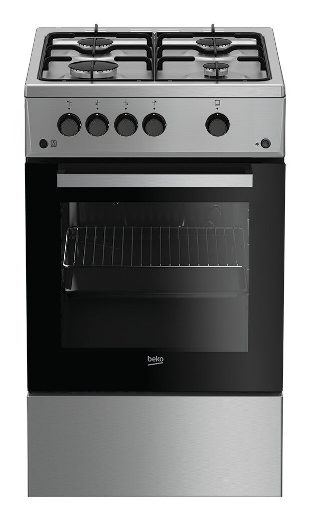 Beko FSG52020FX Fritstående komfur Gas Gaskomfur Rustfrit stål