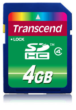 Transcend TS4GSDHC4 hukommelseskort 4 GB SDHC