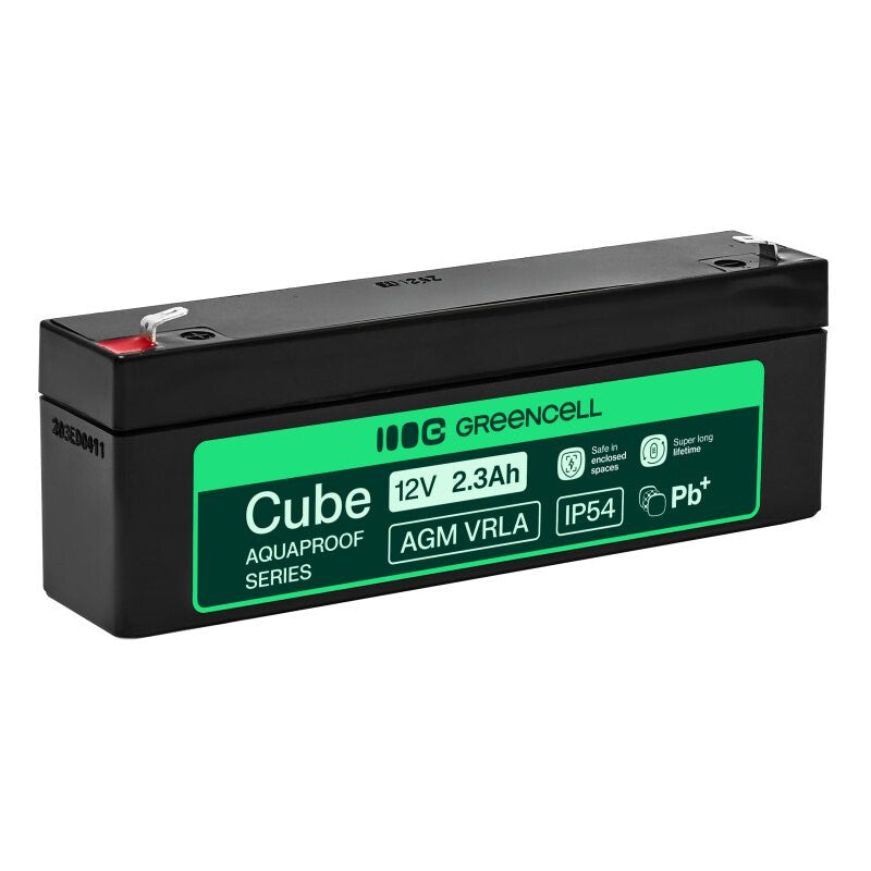 Green Cell AGM12V2-3AH-H UPS batteri Blybatterier (VRLA) 12 V 2,5 At