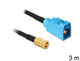 DeLOCK 88652 koaxial kabel RG-174 3 m SMB FAKRA Z Sort